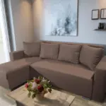 Baxi Gold ágyazható sarokülő pasztell taupe