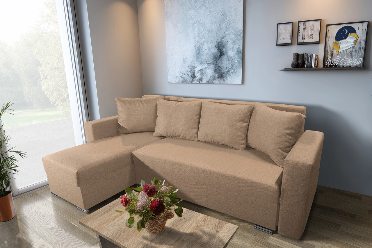 Baxi Gold ágyazható sarokülő világos fahéj