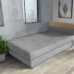 Gabi világos szürke zsákszövetes ágyneműtartós heverő 90x200