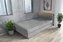 Gabi világos szürke zsákszövetes ágyneműtartós heverő 90x200