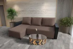 Lehel sarokkanapé remek pasztell taupe szövettel