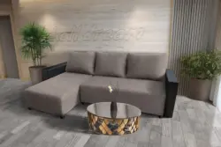 Lehel sarokkanapé remek szamárszürke szövettel