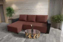 Lehel sarokkanapé remek toszkán vörös szövettel