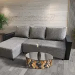 Lehel sarokkanapé remek világos szürke zsákszövettel