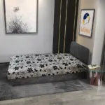 Virág hagyományos heverő sötét szürke zsákszövet