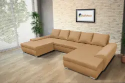 Wixy U Form okker ágyazható ülőgarnitúra