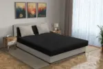 Zsanett franciaágy ezüst serlegszürke és fekete