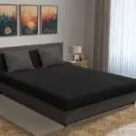 Zsanett franciaágy kvarcszürke és fekete