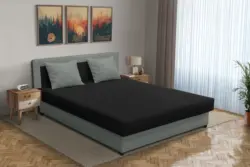 Zsanett franciaágy óezüst és fekete