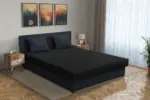 Zsanett franciaágy ónix és fekete