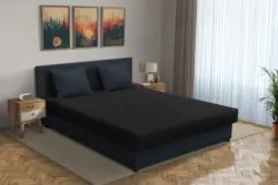 Zsanett franciaágy ónix és fekete