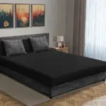 Zsanett franciaágy sötét szürke zsákszövet