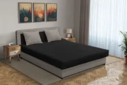 Zsanett franciaágy szamárszürke és fekete