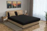 Zsanett franciaágy világos fahéj és fekete