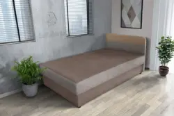 Kamilla pasztell taupe és szamárszürke ágyneműtartós heverő