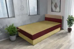 Kamilla száraz olíva és ódon borvörös ágyneműtartós heverő