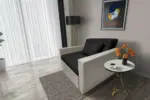 Mama ágyneműtartós fotelágy ezüst serlegszürke fekete színben