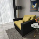 Mama ágyneműtartós fotelágy fekete száraz olíva színben