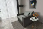 Mama ágyneműtartós fotelágy kvarcszürke óezüst színben