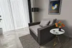 Mama ágyneműtartós fotelágy kvarcszürke szamárszürke színben