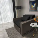 Mama ágyneműtartós fotelágy mély földszürke fekete színben