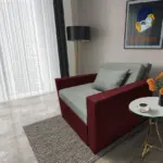 Mama ágyneműtartós fotelágy ódon borvörös óezüst színben