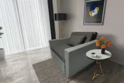 Mama ágyneműtartós fotelágy óezüst kvarcszürke színben