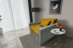Mama ágyneműtartós fotelágy óezüst őszarany színben