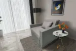 Mama ágyneműtartós fotelágy óezüst szamárszürke színben