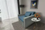 Mama ágyneműtartós fotelágy óezüst szürkés kadét színben