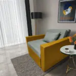Mama ágyneműtartós fotelágy őszarany óezüst színben