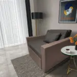 Mama ágyneműtartós fotelágy pasztell taupe kvarcszürke színben