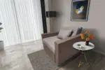 Mama ágyneműtartós fotelágy pasztell taupe szamárszürke színben