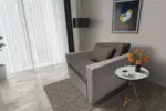 Mama ágyneműtartós fotelágy szamárszürke – mély földszürke színben hatékony 80x190 cm fekvőfelülettel
