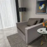 Mama ágyneműtartós fotelágy szamárszürke – mély földszürke színben hatékony 80x190 cm fekvőfelülettel