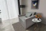Mama ágyneműtartós fotelágy szamárszürke óezüst színben