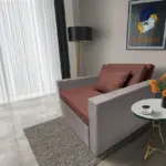 Mama ágyneműtartós fotelágy szamárszürke toszkán vörös színben