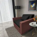 Mama ágyneműtartós fotelágy toszkán vörös fekete színben