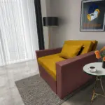 Mama ágyneműtartós fotelágy toszkán vörös őszarany színben