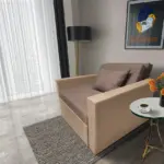 Mama ágyneműtartós fotelágy világos fahéj pasztell taupe színben