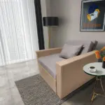 Mama ágyneműtartós fotelágy világos fahéj szamárszürke színben
