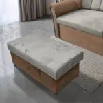 Róma tárolós puff világos datolyabarna és ónszürke élénk színekben